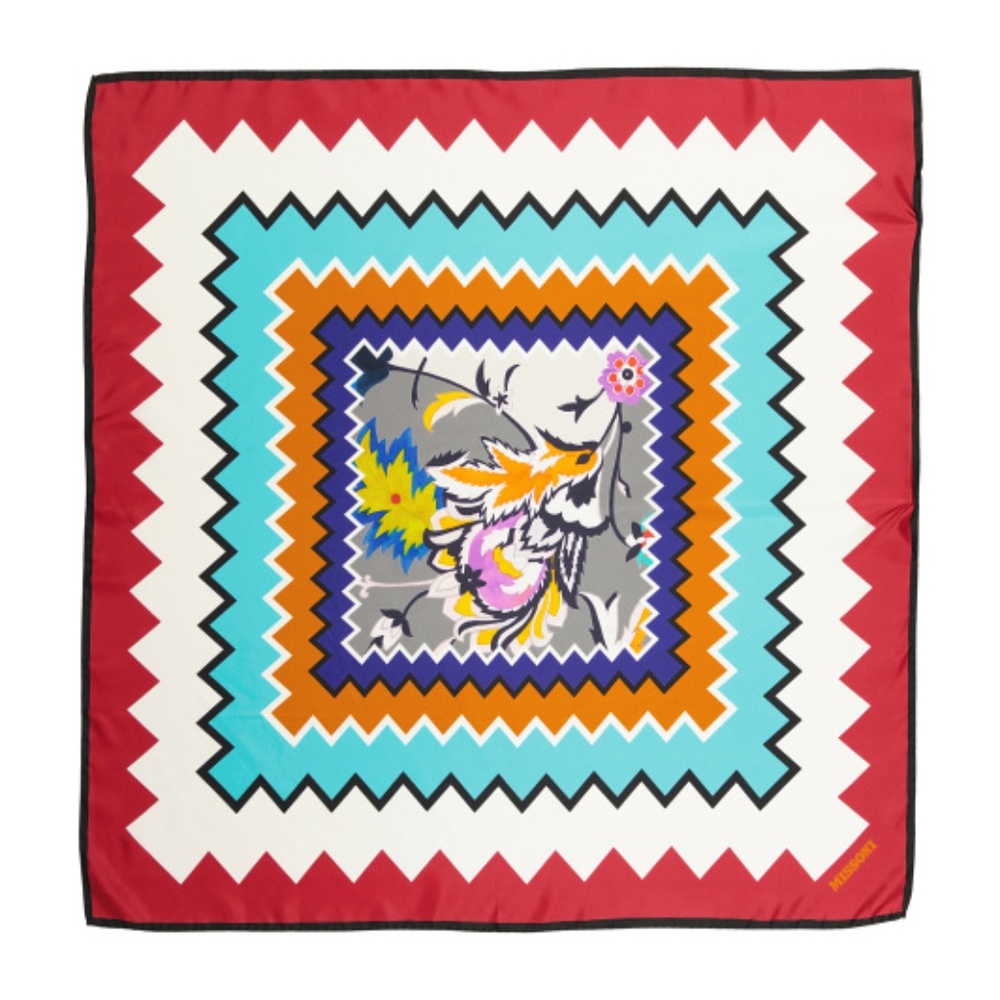 Made In Italy Silk Missoni Scarf from MISSONI - Picture 2 of 7